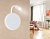 Светильник настенный Ambrella FW295 SWH белый песок LED 6400К+4200K 6W+3W D150*163 с выключателем