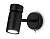 Светильник накладной AMBRELLA TA13184 BK черный GU10 max 12W D60*L120*H150 настенный с выключателем 