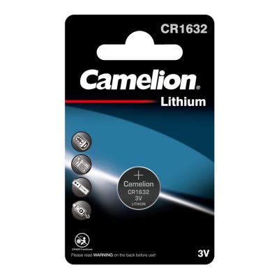 Батарейка CAMELION CR1632 BL-1, 3V литиевая (10/1800)