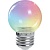 Лампа светодиодная FERON LB-37 1W 230V Е27 RGB G45 прозрачный плавная сменая цвета