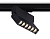 Трековый светодиодный светильник GL6813 BK черный LED 6W 3000K 24° 115*22*87