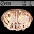 Люстра 55332/500 CR хром 5х40W E14 LED-RBP ПДУ d500, SDA20