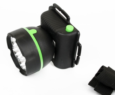 Фонарь ULTRAFLASH 909LED7 налобный, черный 7LED 1режим, 3xR6, пластик 