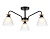 Светильник подвесной Ambrella TR9564/3 BK/FR черный/белый матовый E27/3 max 40W D620*250
