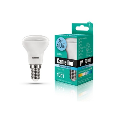 Лампа CAMELION LED6-R50/845/E14 220V 6W (1/10/100)