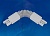 Соединитель Трехфазный UNIEL UBX-A24 SILVER 1 POLYBAG гибкий, Серебро, (полиэт.пакет)