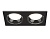 Светильник встраиваемый TN52344/2 SBK/GBK черный песок/черный глянец GX53 max 12W 220*115*25