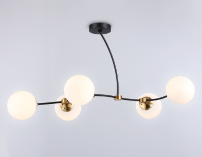 Люстра подвесная Ambrella TR2548/5 BK/SB черный/бронза E27/5 max 60W 950*600*450
