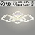 Люстра C07170D/6 PR WH белый 352W+10W LED RGB 3000-6500K d950 ПДУ(ИК) диммер, HN23