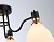 Светильник потолочный Ambrella TR303303/3 BK/GD/FR черный/золото/белый матовый E27*3 max60W D600*270