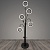 Торшер G2133/5 BK черный LED 5*8W h1540, BTH23