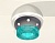 XS1104020 PSL/BL серебро полированное/голубой MR16 GU5.3 LED 3W 4200K (C1104, N7194)