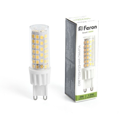 Лампа светодиодная FERON LB-436 (13W) 230V G9 4000K JCD