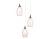 Светильник подвесной Ambrella TR3548/3 CH/CL хром/прозрачный E14 max 40W 370*130*1000