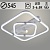 Люстра DK06301/2+1 PR WH+CR белый/хром 104W+5W LED 3000-6500K d545 ПДУ(ИК) диммер, HN23