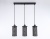 Светильник подвесной в стиле лофт Ambrella TR8164/3 BK черный E27*3 max 40W 580*102*1060