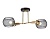Светильник подвесной Ambrella TR80162/2 BK/GD черный/золото E27/2 max 40W 550*360*220