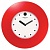 Часы настенные Troyka 55553556 красный 37,5х37,5 см