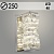 Бра 53023/W CR хром 5W LED 4000K h250, EGL23