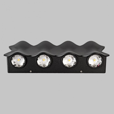 ИМИДЖ IL.0014.0019-8-BK Светильник настенный LED 8x1W 4200K Черный 220V IP54 