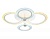 Светильник Ambrella FA4061/4 WH белый 4200K/3000+6400K/6400K+3000K 51W 530*480*125 (ПДУ ИК)