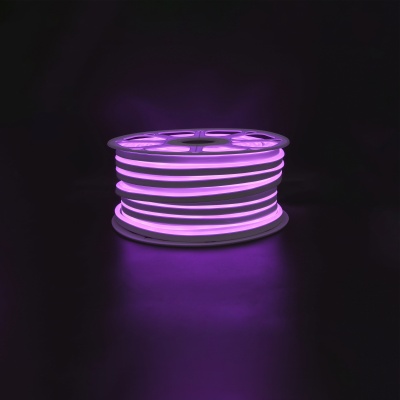 Лента "Гибкий Неон" GLS-2835-120-9.6-220-NL-IP67-P ФИОЛЕТОВЫЙ катушка 50м