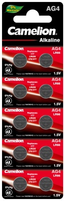Батарейка CAMELION G4 BL-10 Mercury Free (377A/LR626/177) для часов