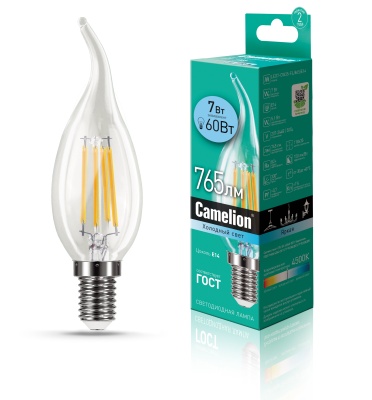 Лампа CAMELION LED7-CW35-FL/845/E14 7Вт 220В