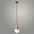 Подвес BK8917/1HQ B GR+BG+WT серый/бежевый 1х40W E27 d200 h1200, XLD23