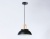 Светильник подвесной в стиле лофт Ambrella TR8192 BK/LW черный/светлое дерево E27 max 40W D290*900