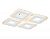 Светильник Ambrella FA4004/4 WH белый 100W 3000K+6400K/4200K/6400K+3000K 395*395*85 (ПДУ ИК)