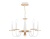 Люстра подвесная Ambrella TR9592/5 WH/LW белый/светлое дерево E14/5 max 40W D555*660