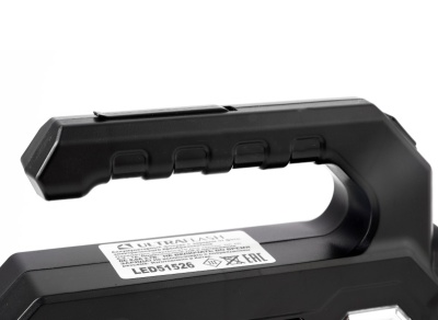 Фонарь ULTRAFLASH LED51526 аккум. 4В, черный, 1LED+COB+6xSMD, 3 Вт, 4 реж, Micro-USB, бокс