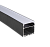 Профиль PAL 5050-BLACK  (комплект) накладной 2м  анод.с подвесом