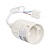 Патрон General GLH-E27-HRP-W-T, термостойкий пластик, E27,со шнуром, белый