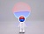 Светодиодная настольная лампа AMBRELLA DE8225 WH белый LED Красный+Синий 3W атмосф. с сенсор.выкл.