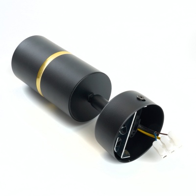 Светильник FERON ML1861 ZEN под лампу 1x35W GU10, чёрный, золото