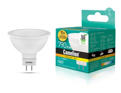 Лампа CAMELION LED10-JCDR/830/GU5.3 220V 10W ()