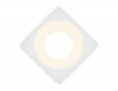 Светильник встраиваемый AMBRELLA TN1314 SWH/FR белый песок/белый матовый с акрилом GU5.3 92*92*45 
