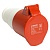 Розетка переносная ST-214 16А 380В 3P+PE IP44, RST16-214-44 красный