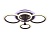 Светильник Ambrella FA526/4 CF кофе 81W 620*440*120 (ПДУ РАДИО 2.4)