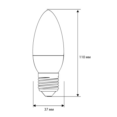 Лампа CAMELION LED10-C35/845/E27 220V 10W ()