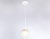 Светильник подвесной Ambrella TR3538 WH/CL/FR белый/прозрачный/белый матовый E27 max 40W