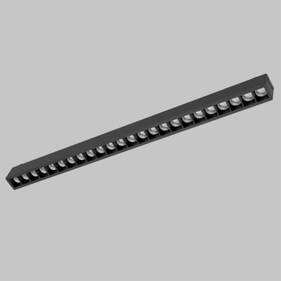 Светильник линейный направленного света для трековой системы UT25 48В 24Вт, 4000K, Черный IL.0007.11