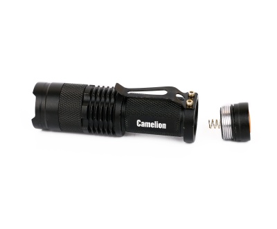 Фонарь CAMELION LED51531 черный LED XPE+COB ZOOM 4 реж 1XLR6 алюм. откр. блистер