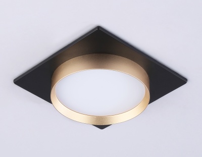 Светильник встраиваемый AMBRELLA TN5232 BK/GD черный/золото GX53 max 12W 110*110*35