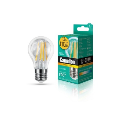 Лампа CAMELION LED13-A60-FL/830/E27 220V 12W