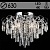 Люстра E2259/6+6 CR хром 6x40W E27+6x3W LED ПДУ d630 h450, QH22