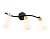 Светильник накладной AMBRELLA TR8722/3 BK/WD черный/дерево E14/3 max 60W 580*100*210