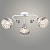 Люстра N6422/3 WT+CR белый/хром 3x60W E27 d570 h235 crst, QH24